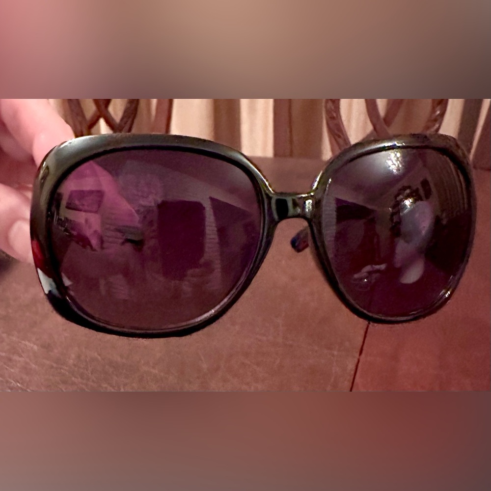 ITALY DESIGN, #ML2125 C2 59018-117-Heart Crest Black Sunglasses Dark Purple Lens - Picture 10 of 10